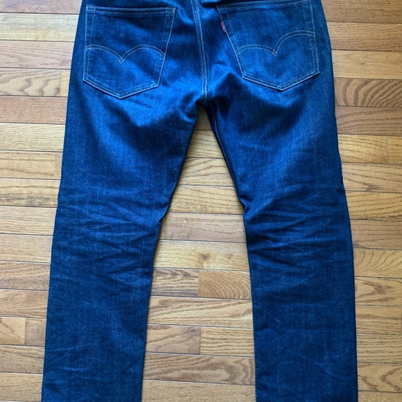 Men’s Levi’s LVC 505 - 0217 straight leg raw Selvedge Jeans Sz 32x32 - Picture 4 of 8